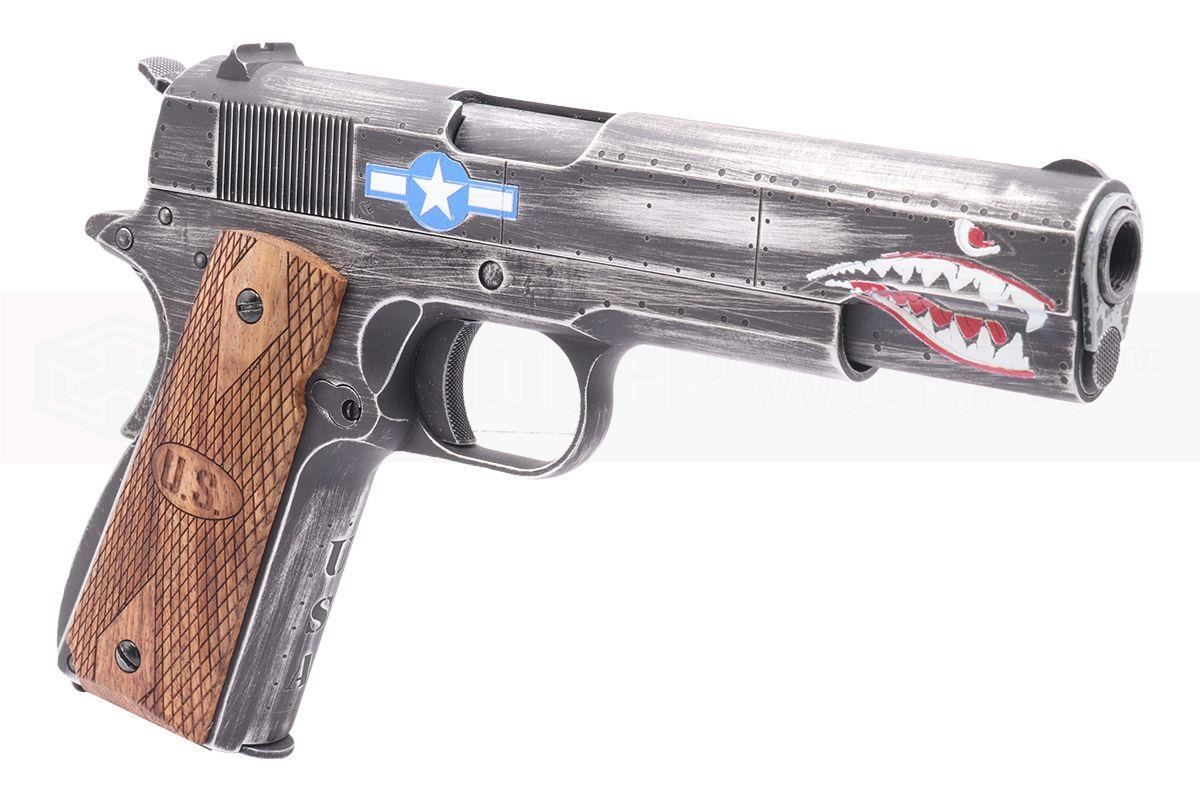 [Air Gun] Auto Ordnance Cybergun Custom 1911 Squadron Co2 Blowback Pistol (CG-AU0100-AG - 4.5mm/.177)