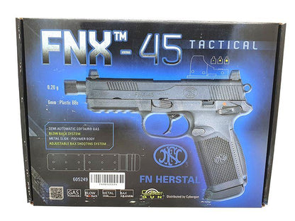 FN Herstal FNX-45 Tactical Gas Blowback Pistol (Black - Cybergun - 200508)