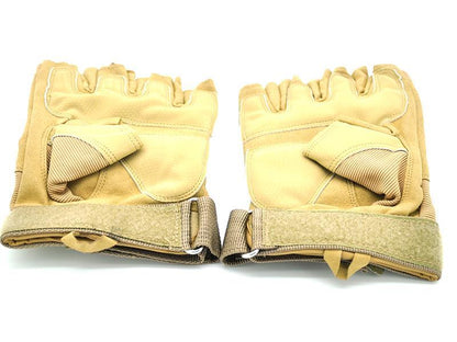 ACM Fingerless Gloves With Nuckle Protection (C:L/E:M - Tan)