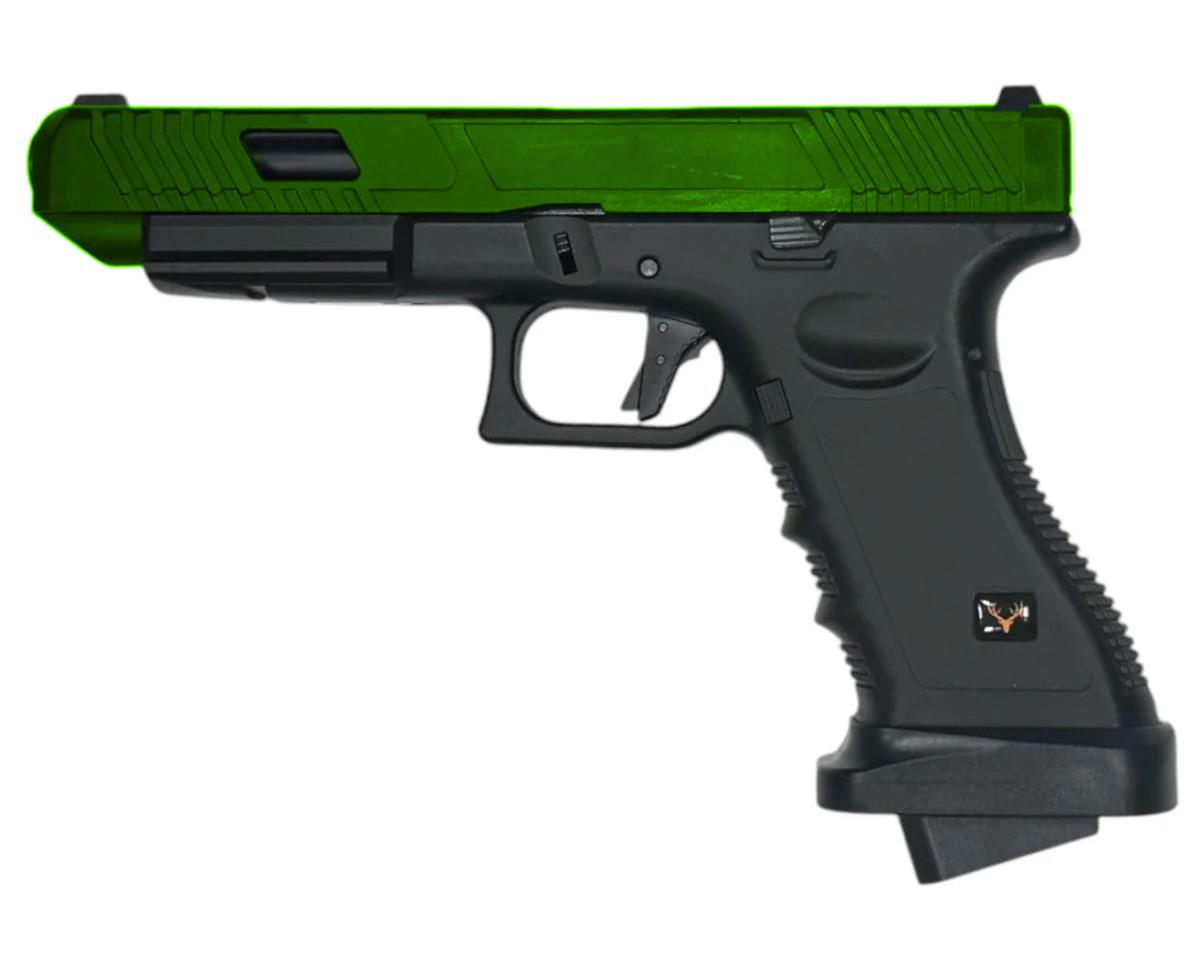 Huntsman Tactical H34 Gas Blowback Pistol (Slide and Body Polymer - Green)
