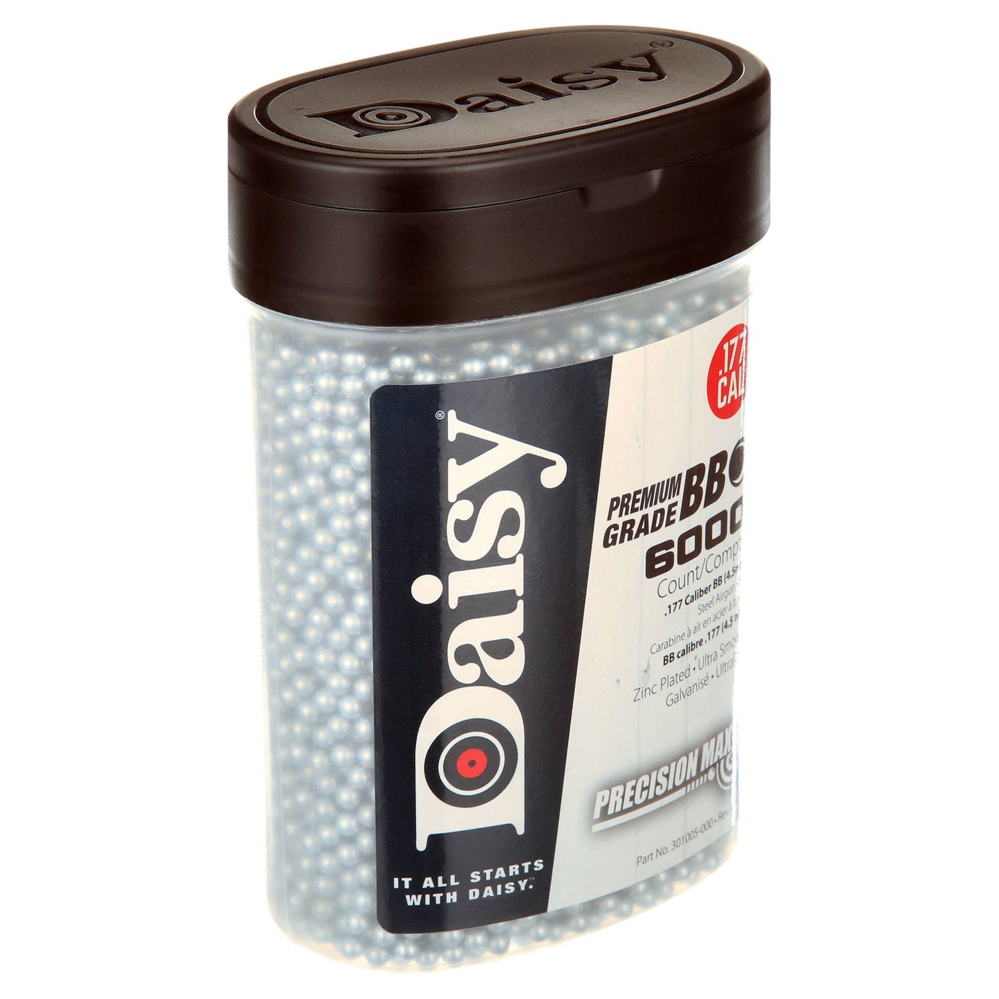 Daisy 4.5mm .177 Steel BBs Bulk 6000 Rounds Bottle