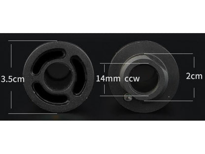 WoSport Spitfire Tracer Unit (Plain Black - 14mm CCW - Full Metal)