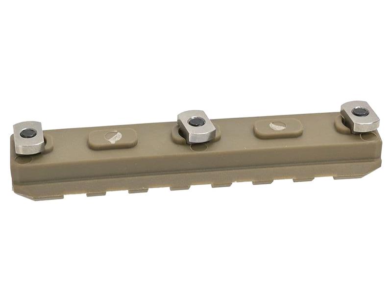 AresAmoeba 3.50" M-Lok Key Rail System (2pcs - ABS - AM-ML-R-005-DE - Tan)