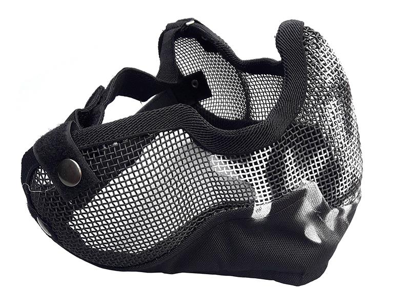 ACM V2 Strike Steel Full Face Mask (Covers up to the Ear - Black/Camo)