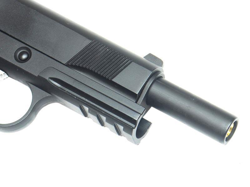 WE 1911 Tactical MEU Gas Blowback Pistol (Railed - Black)