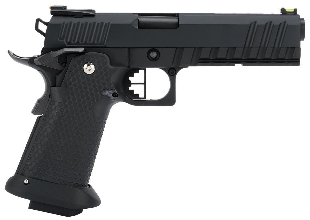 Armorer Works Custom Black Ace Hi-Capa GBBP (Full Black Slide - Black Frame - Black Barrel - AW-HX2003)