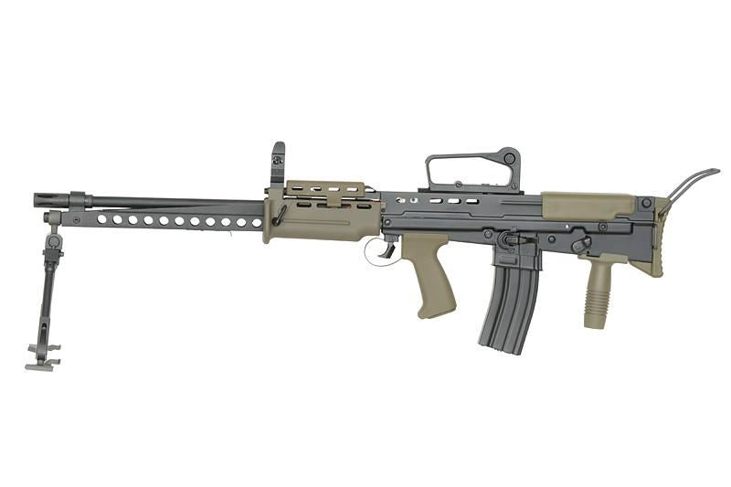 ICS L86A2 LSW AEG Light Support Weapon - Black - GEN.2 FET System/QD Spring (ICS-86NU)
