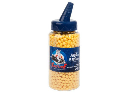 Spitfire 0.12g BB Pellets (Bottle - 2000 Rounds - Yellow)