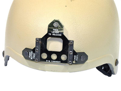IBH Airsoft Helmet (NAVY SEALS) + NVG Mount (Tan)