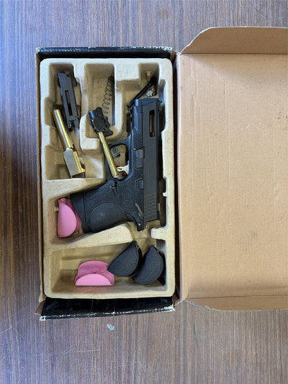 [Boneyard] WE Custom Big Bird Black (Black/Gold Cut Slide, Compact) - Needs New Nozzle/BB Unit