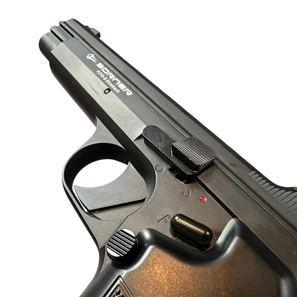 Borner P210-B Co2 Blowback Pistol (4.5mm/.177 - BB - Black)