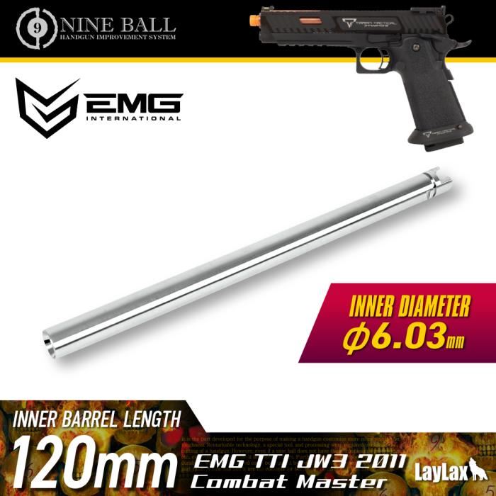 Laylax Nine Ball 6.03mm Tightbore Inner Barrel for EMG TTI JW3 2011 Combat Master (6.03mm - 120mm)