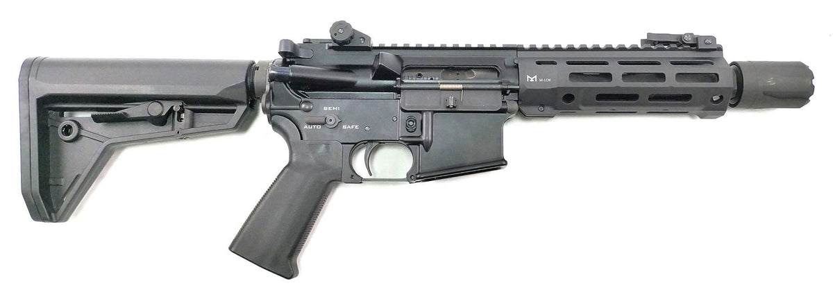 Rare Arms AR-15 7.5" Compact SBR Gas Blowback Rifle - Blast Shield - Black (S-AR-003A)