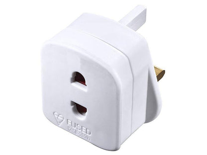 ACM EU 2 Pin to UK 3 Pin Plug (With Fuse)