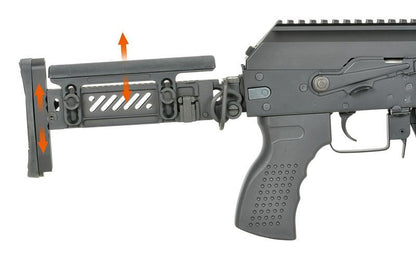 Cyma Platinum AKM Tactical AEG Rifle with Eshooter ETU GEN-2 (Black - CM113)