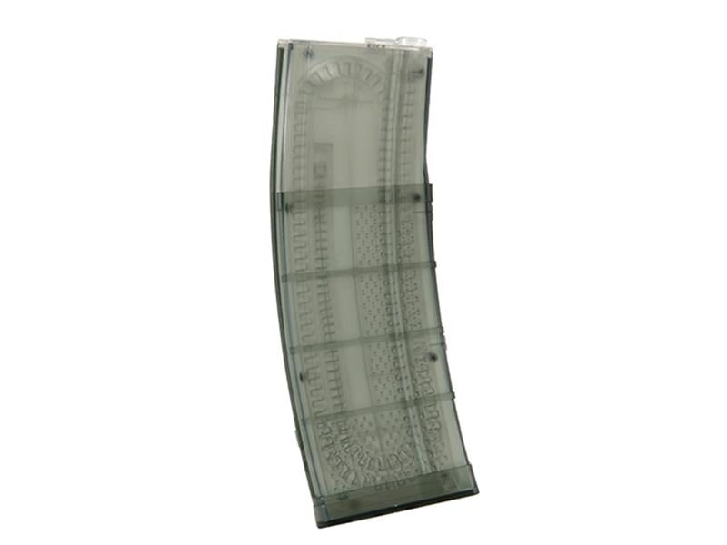 Battleaxe M4 Mid-Capa Magazine (200 Rounds - Transparent - 002-2B-2-T)