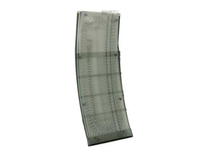 Battleaxe M4 Mid-Capa Magazine (200 Rounds - Transparent - 002-2B-2-T)