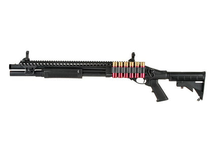 Golden Eagle M870 AR Tactical Tri-Shot Gas Pump Action Shotgun (Medium - Black - M8874 - V2)