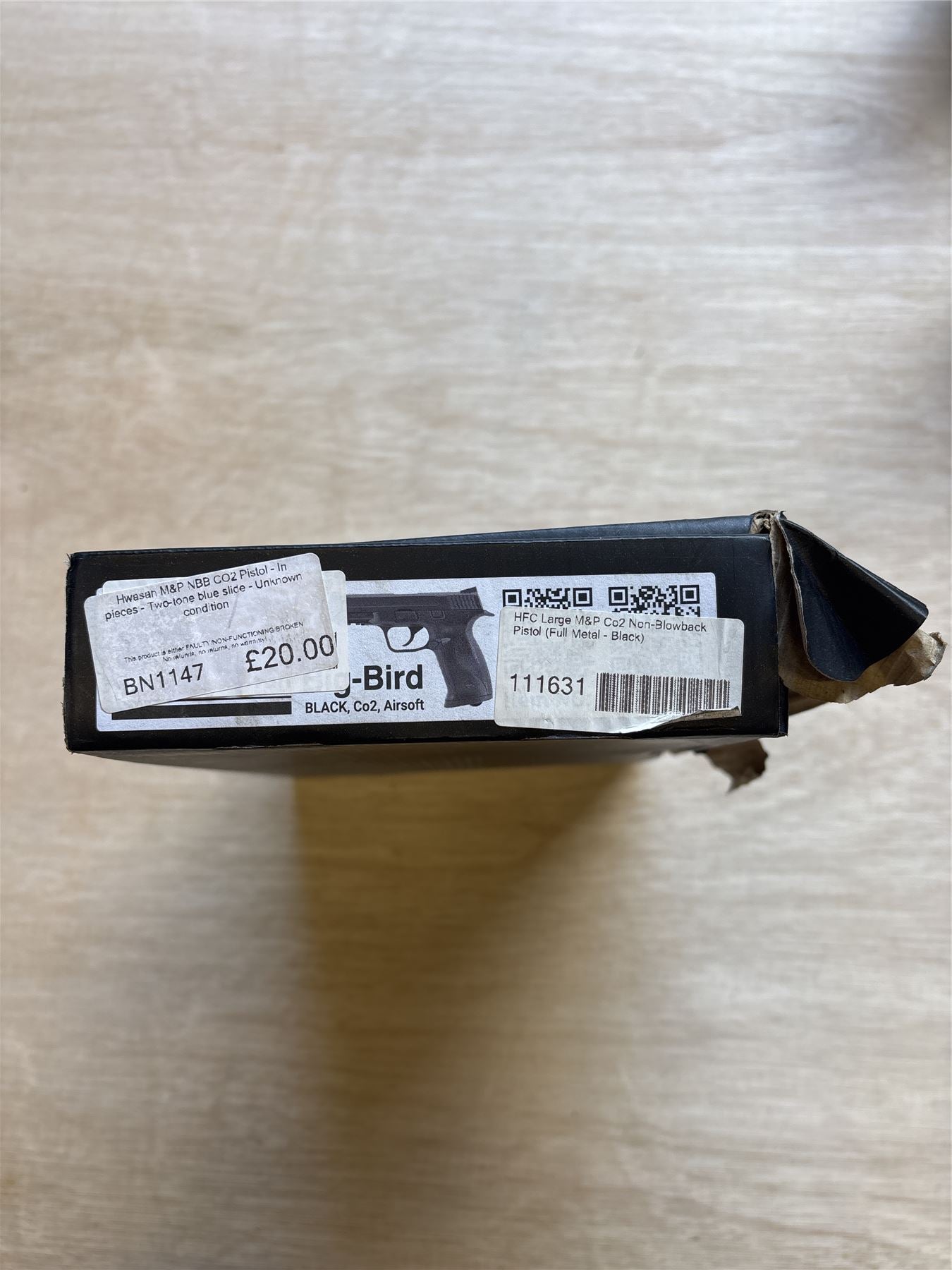 [Boneyard] Hwasan M&P NBB CO2 Pistol - In pieces - Two-tone blue slide - Unknown condition