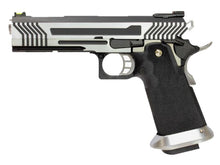 Armorer Works Custom Hi-Capa GBBP (Full Silver Slide - Black Frame - AW-HX1101)