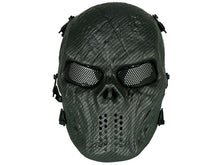 Big Foot Tactical Skull Mask with Mesh Eyes (Carbon Fibre)