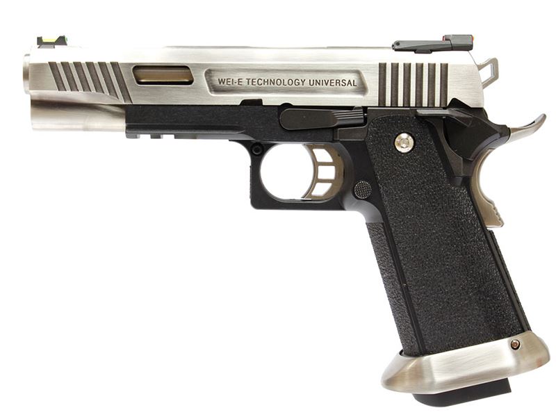 WE Custom Hi-Capa 5.1 Force GBBP (Silver)