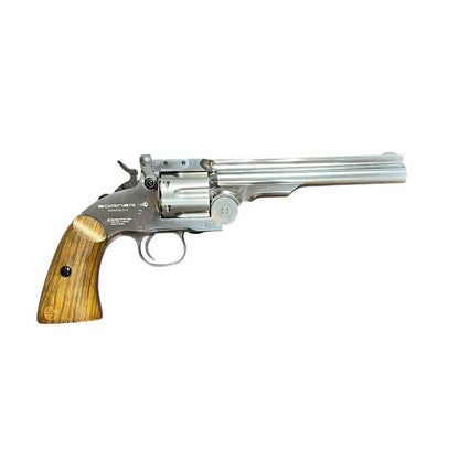 Borner Schofield Co2 Revolver (4.5mm/.177 - BB and Pellet - Silver)