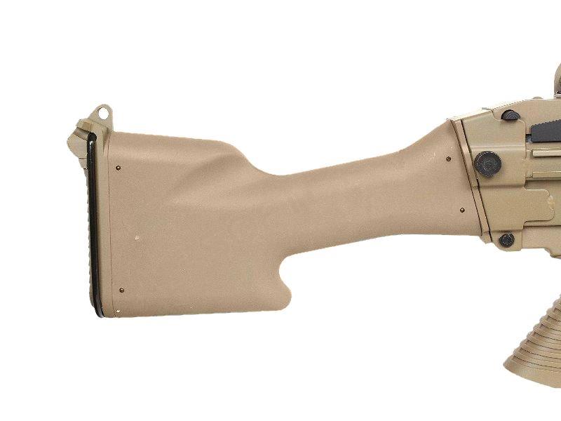 FN Herstal Minimi M249 MK2 with Sound Control Drum Magazine (Hard Stock - AK-249-MK2 - Tan)