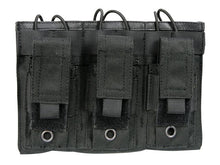 Big Foot Magazine Pouch (Open Top - Triple - Black)