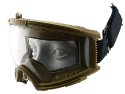 Big Foot Tactical Goggles (Nylon Glasses) (Tan)