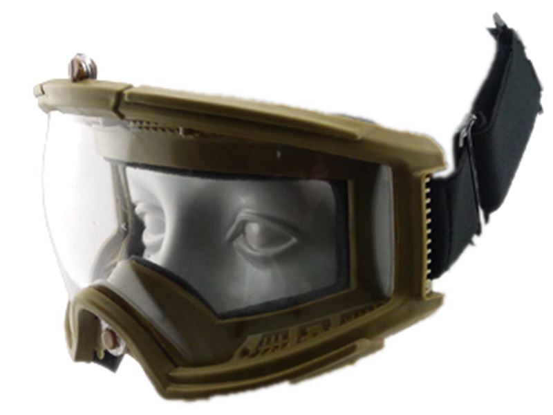 Big Foot Tactical Goggles (Nylon Glasses) (Tan)