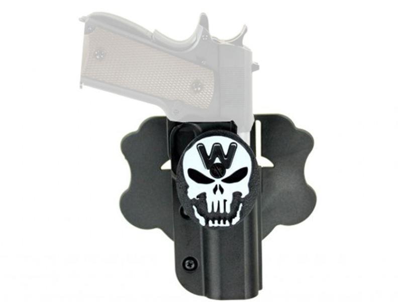 WE Double Barrel Holster (Black - Skull)