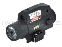 Gomu Weapon Torch Light with Red Laser  (20mm Mount)