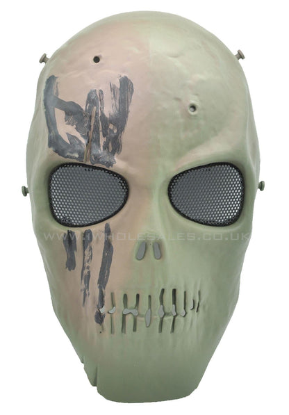 Full Fask Skull Mask (Scar) with Mesh Eye Protection