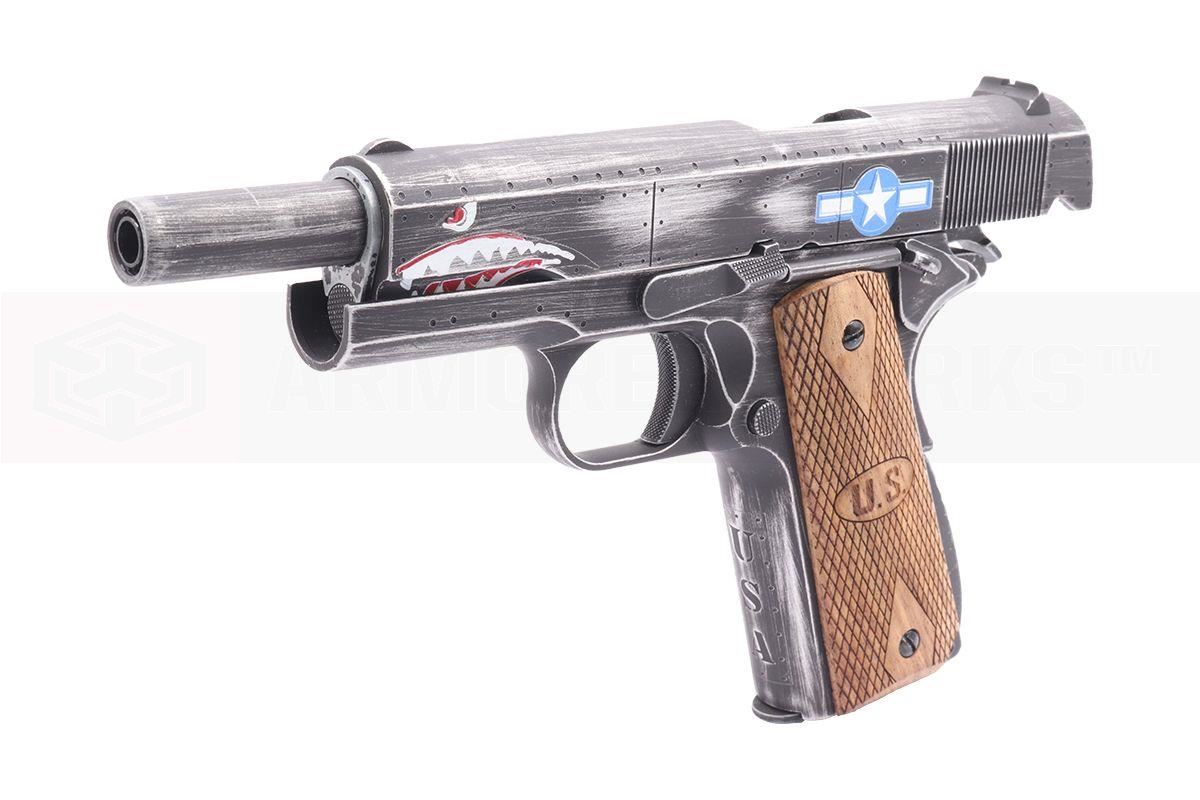 [Air Gun] Auto Ordnance Cybergun Custom 1911 Squadron Co2 Blowback Pistol (CG-AU0100-AG - 4.5mm/.177)