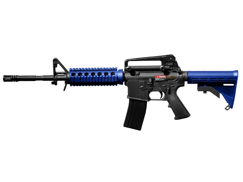 Golden Eagle M4A1 RIS Gas Blowback Rifle (Blue- MC6604RIS)
