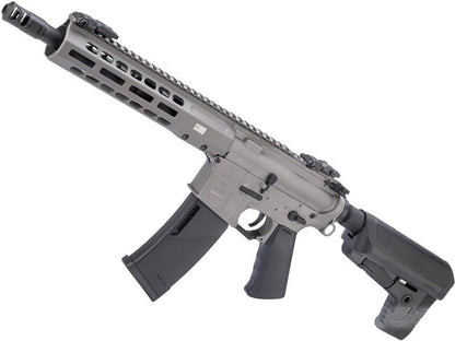 Barrett Firearms REC7 DI AR15 AEG SBR Tungsten (By EMG / Krytac - Grey - AEG-KTAEG-BREC7S-TGN13)