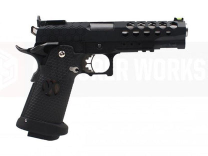 Armorer Works Custom Hex Cut GBBP (Black Slide - Black Frame - AW-HX2502)