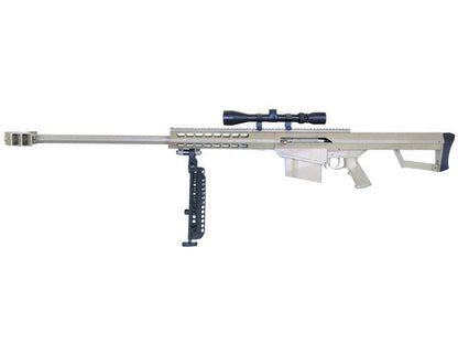 Galaxy - M82A1 Bolt Action Sniper Rifle with Scope and Bipod (Tan - G31CD)