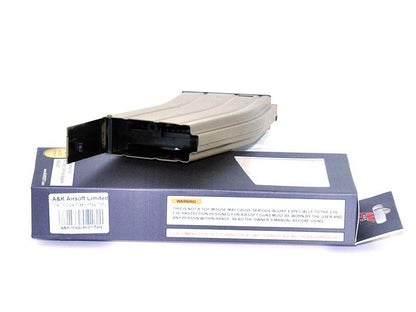 A&K M4 Flash Magazine (Metal - 350 Rounds - Tan - A037-TAN)