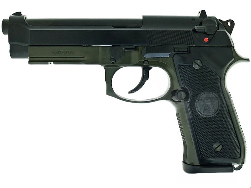 KJWorks M9 Gas Blowback Pistol (Full Metal - KJW-M9A1-GAS-OD)