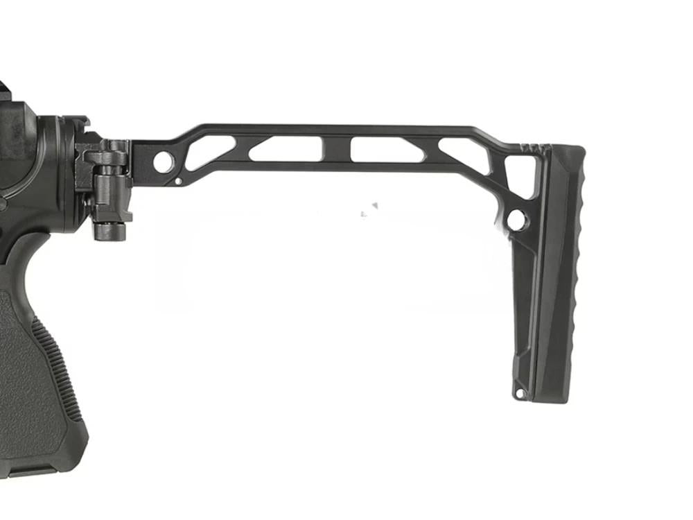 [Pre-Order] Double Eagle 10.5 DWS-180 w/ Folding Stock - Gas Blowback Rifle (MWS System / Steel Bolt - G107A-02 BK)