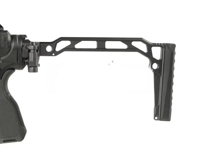 [Pre-Order] Double Eagle 10.5 DWS-180 w/ Folding Stock - Gas Blowback Rifle (MWS System / Steel Bolt - G107A-02 BK)