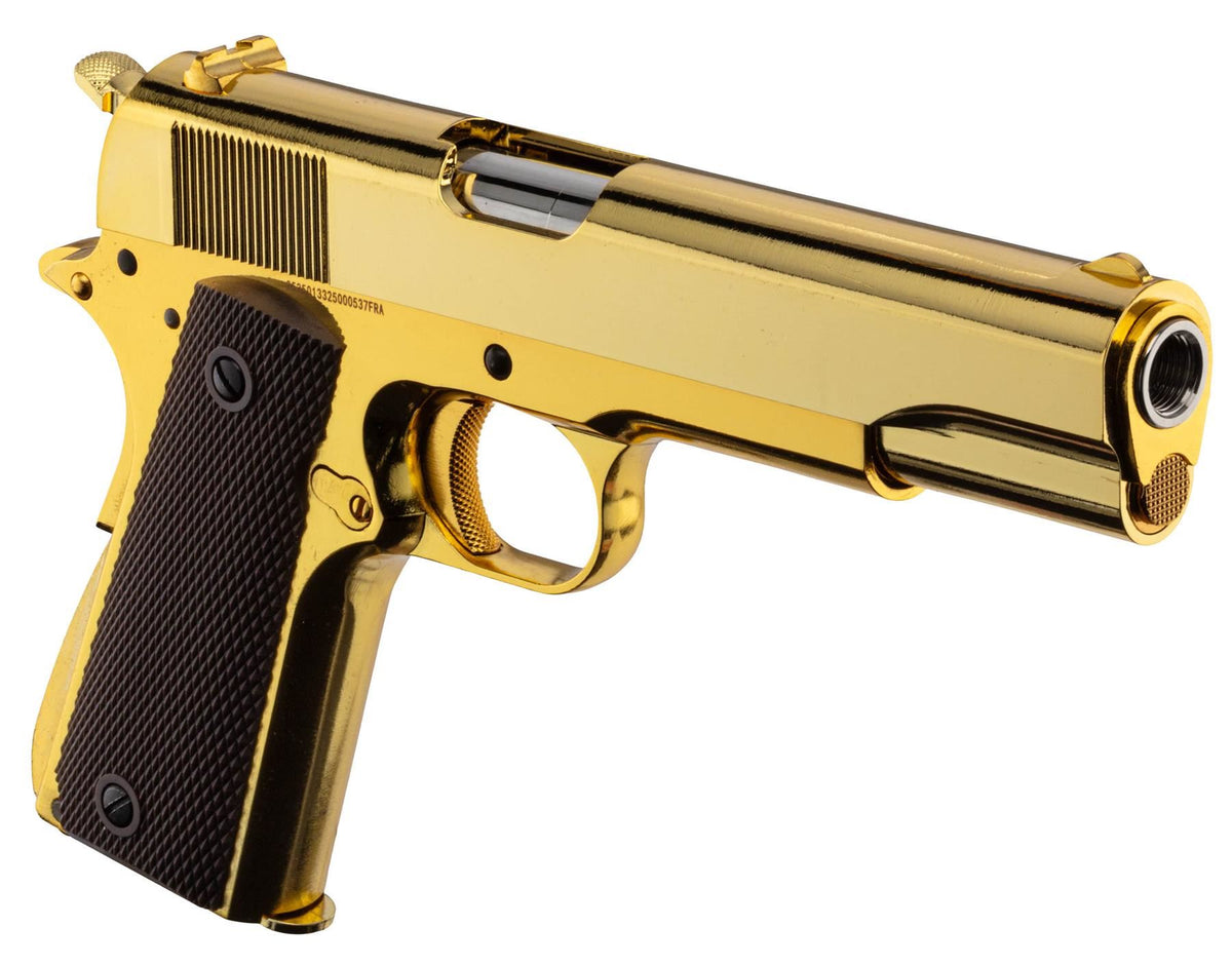 Golden Eagle 1911 Full Metal GBB Airsoft Pistol w/ Hard Case - Gold