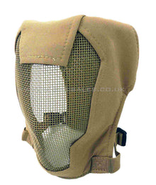 Full Face Mesh Bear Mask (Fencing Mask) Tan