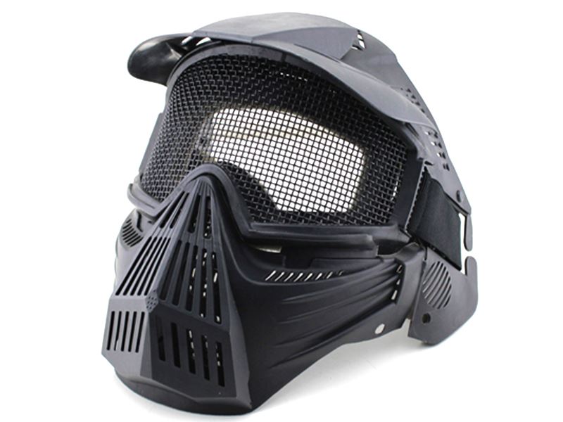 Big Foot Tactical Full Face Protection with Eye Protection (Re-Enforced) (Black)
