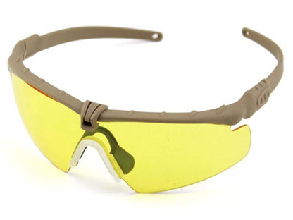Big Foot 2.0 Framework (ANSI Z80.3) GLASSES (Mud-Colored Frame - Yellow Lens)