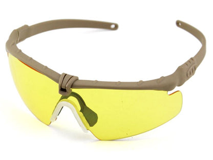 Big Foot 2.0 Framework (ANSI Z80.3) GLASSES (Mud-Colored Frame - Yellow Lens)