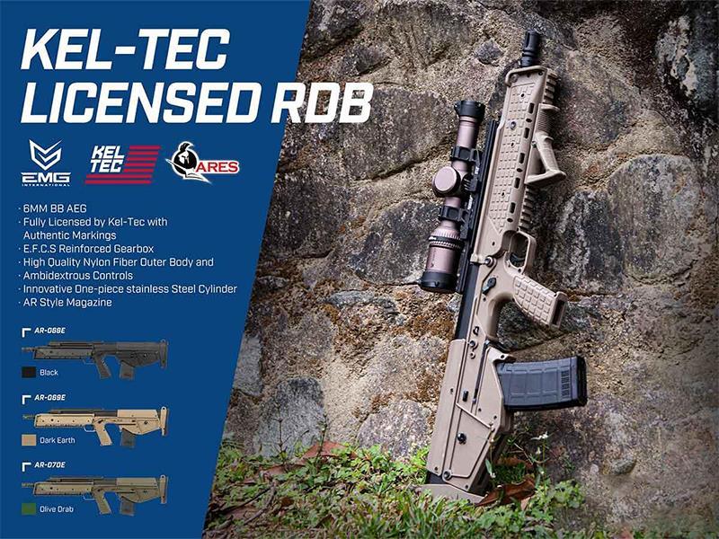 Kel-Tec RDB17 Bullpup AEG Rifle (By EMG - Ares - OD Green - AR-070E)