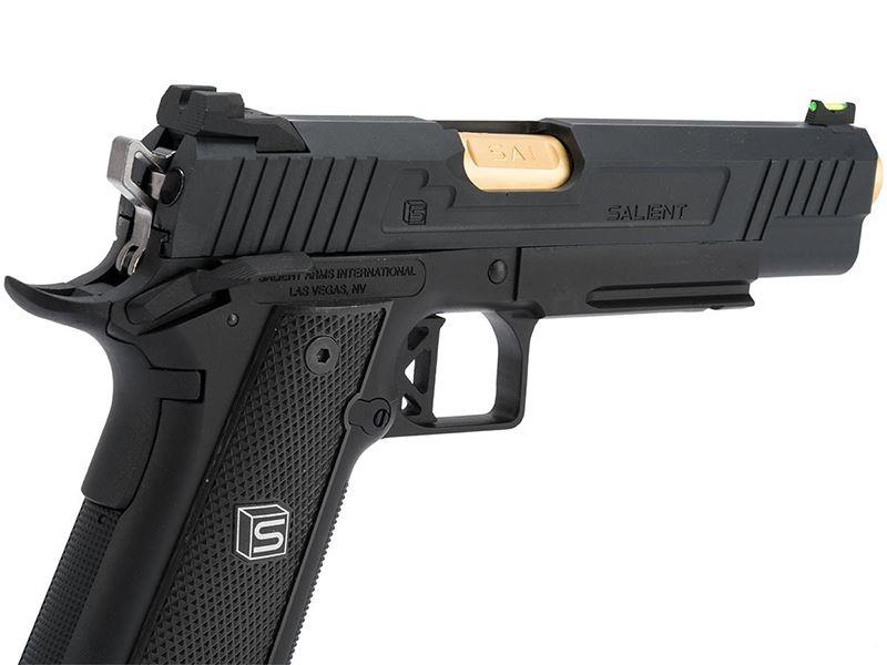 Salient Arms International by EMG 2011 DS 5.1 Gas Pistol (Gold Barrel - Black - 5.1)